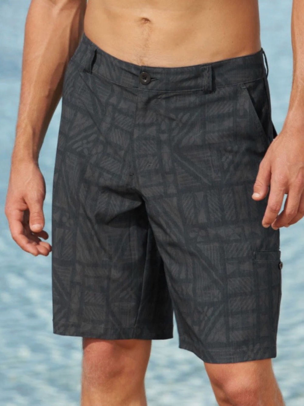 Crazy Shirts Ink Expedition Geometric Hiking/Athletic Shorts Size 32
